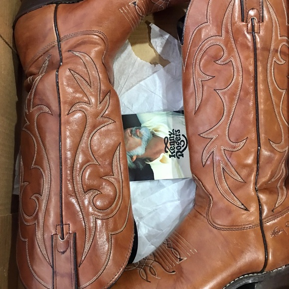 Vintage 1982 Kenny Rogers Cowboy Boots in Original Box - RARE FIND - Picture 3 of 8